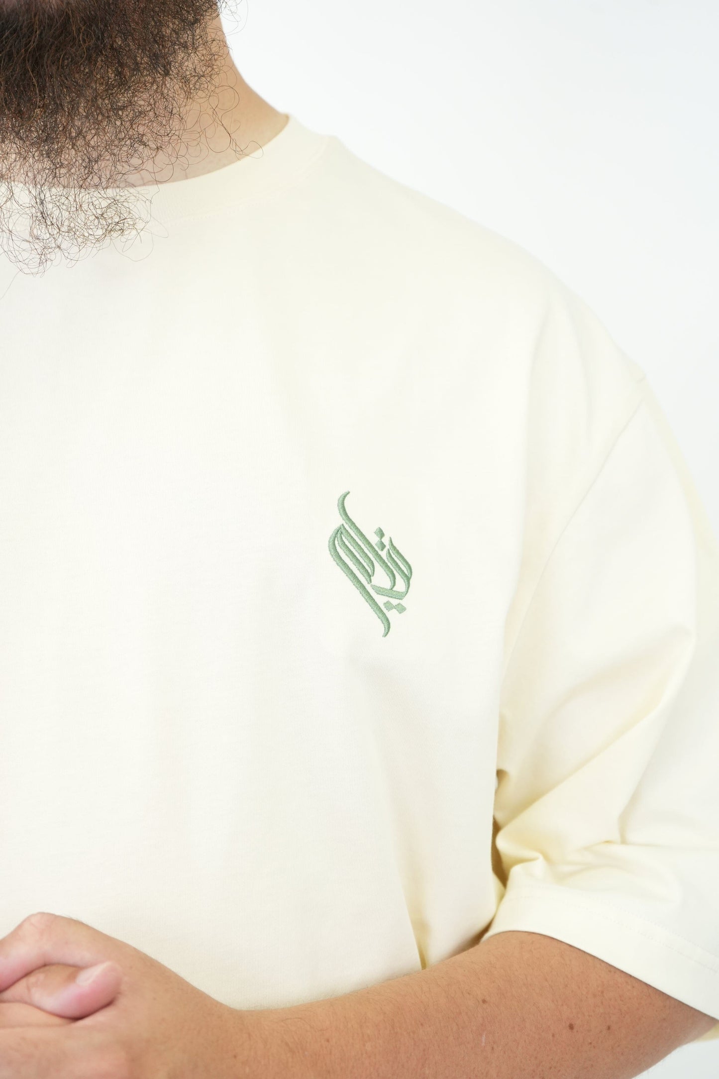 T-shirt QIYYAM oversize - beige écru - 100% coton